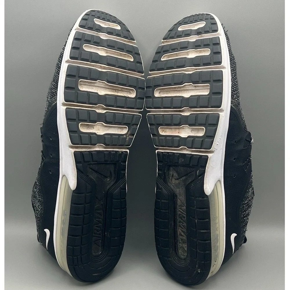 Nike Air‎ Max Sequent 3 Grey Black White Running Shoes - Men's Size 13 USED